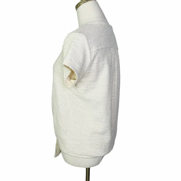 Anthro Current Air Betsy Textured Knot Top SM 2183 - Picture 3 of 9